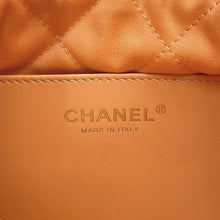 将图像加载到图库查看器中，CHANEL CHANEL22 ChainShoulder Bag OrangeAS3980 Shiny Calf Leather Size Mini
