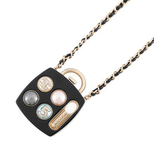 Load image into Gallery viewer, CHANEL Makeup Palette Necklace Black/MulticolorABA744 Gold Plated
