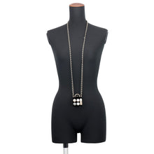 Load image into Gallery viewer, CHANEL Makeup Palette Necklace Black/MulticolorABA744 Gold Plated
