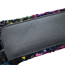 Load image into Gallery viewer, CHANEL Sequins Pouch Bag Black/Multicolor Sequins Leather
