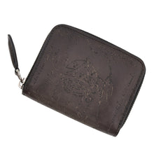 将图像加载到图库查看器中，Berluti Calligraphy Wapa Money Purse Dark Gray235721 Venice Calf Leather
