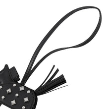 将图像加载到图库查看器中，HERMES Rodeo Rodeo Rock Black Lambskin Swift Leather Size PM
