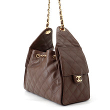 将图像加载到图库查看器中，CHANEL CHANEL25 ChainShoulder Bag BrownAS5293 Caviar Leather Size Small
