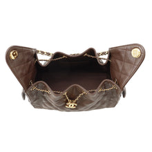 将图像加载到图库查看器中，CHANEL CHANEL25 ChainShoulder Bag BrownAS5293 Caviar Leather Size Small
