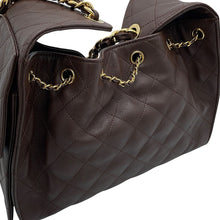 将图像加载到图库查看器中，CHANEL CHANEL25 ChainShoulder Bag BrownAS5293 Caviar Leather Size Small
