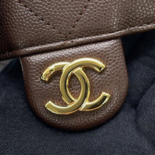 将图像加载到图库查看器中，CHANEL CHANEL25 ChainShoulder Bag BrownAS5293 Caviar Leather Size Small

