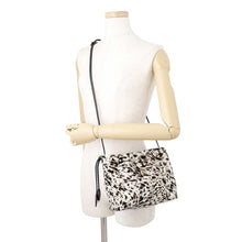 将图像加载到图库查看器中，CHANEL Strap Clutch Bag Black/WhiteAP5227 Lamb Mouton
