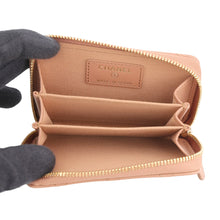 将图像加载到图库查看器中，CHANEL Matelasse Coin purse BrownAP4818 Caviar Leather/Rhinestone

