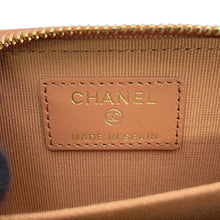 将图像加载到图库查看器中，CHANEL Matelasse Coin purse BrownAP4818 Caviar Leather/Rhinestone
