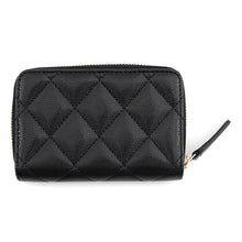 Load image into Gallery viewer, CHANEL Matelasse Card Case BlackAP4818 Caviar Leather/Rhinestone
