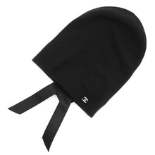 将图像加载到图库查看器中，CHANEL Ribbon knit cap BlackAAB217-B21295-94305 Cashmere100%
