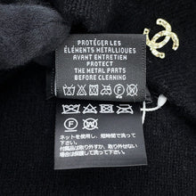将图像加载到图库查看器中，CHANEL Ribbon knit cap BlackAAB217-B21295-94305 Cashmere100%
