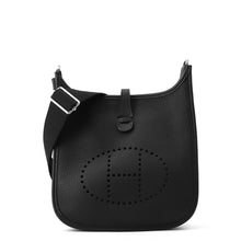 将图像加载到图库查看器中，HERMES Evelyne3 Black Taurillon Clemence Size 23
