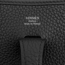 将图像加载到图库查看器中，HERMES Evelyne3 Black Taurillon Clemence Size 23
