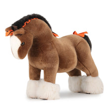 将图像加载到图库查看器中，HERMES Plush Elmy Brown/Black/Orange Polyester100% Size PM
