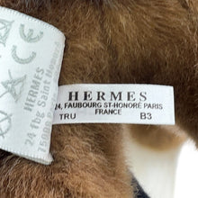 Load image into Gallery viewer, HERMES Plush Elmy Brown/Black/Orange Polyester100% Size PPM
