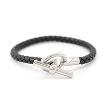 Load image into Gallery viewer, HERMES Glenan Bracelet Black Swift Leather
