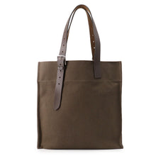 将图像加载到图库查看器中，HERMES Etriviere Etain/Ebene Toile H Vache Hunter Leather
