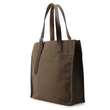 将图像加载到图库查看器中，HERMES Etriviere Etain/Ebene Toile H Vache Hunter Leather
