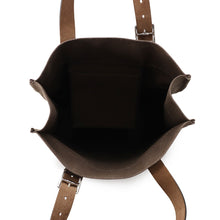 将图像加载到图库查看器中，HERMES Etriviere Etain/Ebene Toile H Vache Hunter Leather
