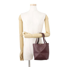 Load image into Gallery viewer, LOEWE Puzzle Fold Tote Bag BordeauxA657V25X01 shiny calf Size Mini
