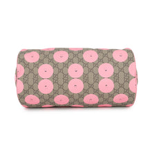 Load image into Gallery viewer, GUCCI Children's Smile Print 2-Way Handbag - Ewan Roberts Collaboration Beige/Pink/Yellow793849 GG Supreme Leather
