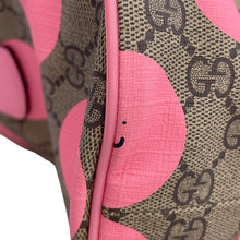 Load image into Gallery viewer, GUCCI Children's Smile Print 2-Way Handbag - Ewan Roberts Collaboration Beige/Pink/Yellow793849 GG Supreme Leather
