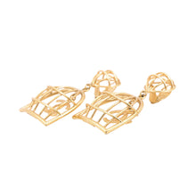 Load image into Gallery viewer, CHANEL Birdcage Earring Gold Plated
