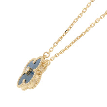 将图像加载到图库查看器中，Van Cleef &amp; Arpels Vintage Alhambra Necklace 2026 Holiday Collection Blue Gray SableVCARPRTH00 18K Yellow Gold
