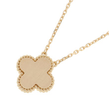 将图像加载到图库查看器中，Van Cleef &amp; Arpels Vintage Alhambra Necklace 2026 Holiday Collection Blue Gray SableVCARPRTH00 18K Yellow Gold
