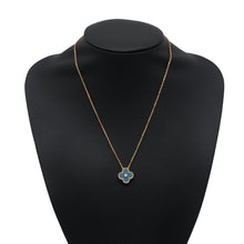 将图像加载到图库查看器中，Van Cleef &amp; Arpels Vintage Alhambra Necklace 2026 Holiday Collection Blue Gray SableVCARPRTH00 18K Yellow Gold
