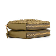 Load image into Gallery viewer, PRADA Crochet Mini Pouch Olive1NR015_2CXK_F0393 Leather Raffia
