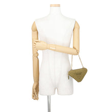 Load image into Gallery viewer, PRADA Crochet Mini Pouch Olive1NR015_2CXK_F0393 Leather Raffia
