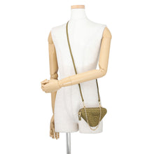 Load image into Gallery viewer, PRADA Crochet Mini Pouch Olive1NR015_2CXK_F0393 Leather Raffia
