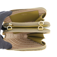 Load image into Gallery viewer, PRADA Crochet Mini Pouch Olive1NR015_2CXK_F0393 Leather Raffia
