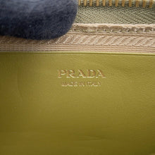 Load image into Gallery viewer, PRADA Crochet Mini Pouch Olive1NR015_2CXK_F0393 Leather Raffia
