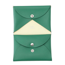 Load image into Gallery viewer, HERMES Calvi Duo Verso Vert Vertigo/Jaune Milton Epsom

