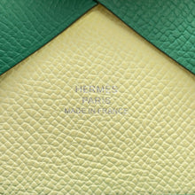 Load image into Gallery viewer, HERMES Calvi Duo Verso Vert Vertigo/Jaune Milton Epsom
