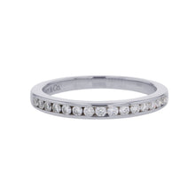 Load image into Gallery viewer, TIFFANY&amp;Co. Half Eternity Ring Size Approximately 8th Pt950
