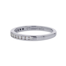 Load image into Gallery viewer, TIFFANY&amp;Co. Half Eternity Ring Size Approximately 8th Pt950

