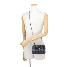 Load image into Gallery viewer, CHANEL Vanity ChainShoulder Bag Navy/GrayAP1341 Tweed Leather
