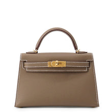 Load image into Gallery viewer, HERMES Mini Kelly 2 exterior Etoupe Epsom
