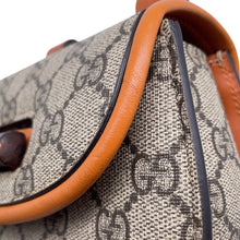 Load image into Gallery viewer, GUCCI Bamboo Horsebit Waist Pouch Beige/Brown681137 PVC Leather
