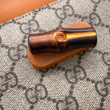 Load image into Gallery viewer, GUCCI Bamboo Horsebit Waist Pouch Beige/Brown681137 PVC Leather
