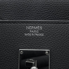 将图像加载到图库查看器中，HERMES HAUT A COURROIES (Coupe de Soleil) Plomb/Vert Fonce Togo Leather Size 40
