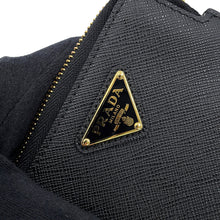 Load image into Gallery viewer, PRADA Triangle Logo Card Holder Black1MC127_QHH_F0002 Saffiano LeatherLeather
