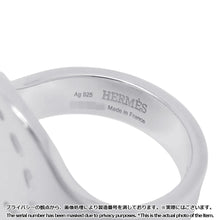 将图像加载到图库查看器中，HERMES Point Sellier Ring Size TGM/62/#22 SV925

