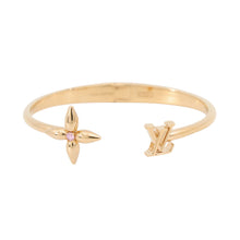 Load image into Gallery viewer, LOUIS VUITTON Bracelet Louisette Signature Size S GoldM1441S Metal Rhinestone
