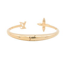 Load image into Gallery viewer, LOUIS VUITTON Bracelet Louisette Signature Size S GoldM1441S Metal Rhinestone
