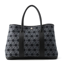 Load image into Gallery viewer, HERMES Garden Party Navy/Black Toile So H Negonda Leather Size PM
